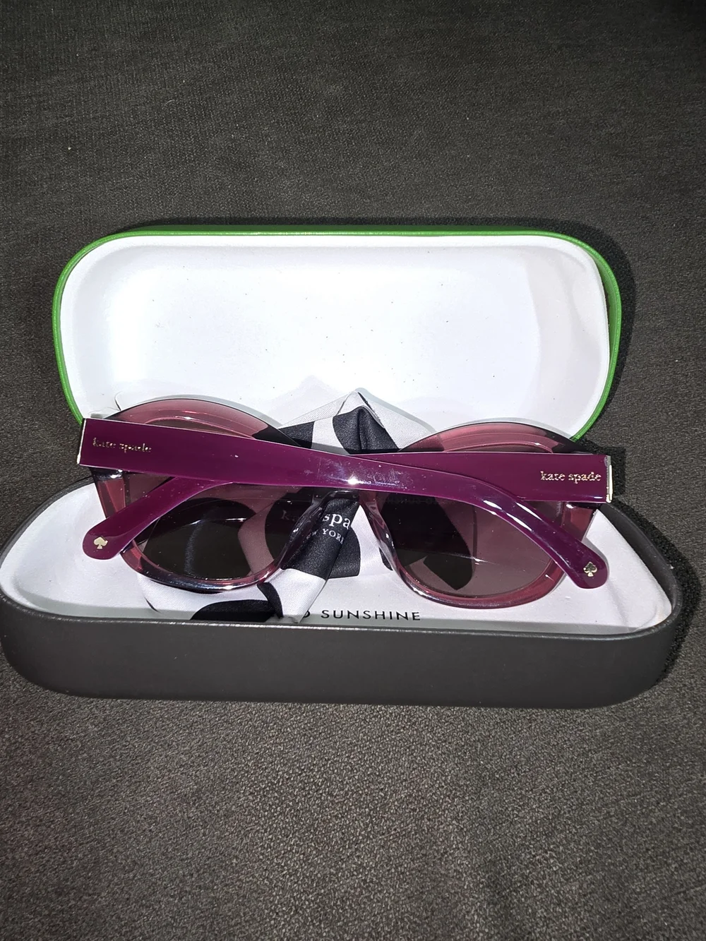 kate spade Purple Gradient Oversized Sunglasses